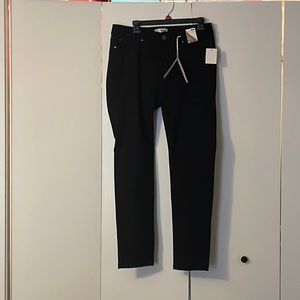 Black skinny stretch denim jeans